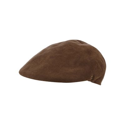 Khaki moulded flat cap